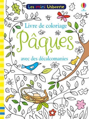 Pâques : livre de coloriage avec des décalcomanies - Ruth Russell