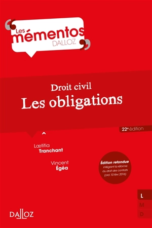 Droit civil : les obligations - Laetitia Tranchant