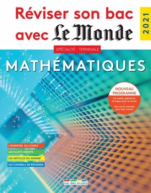 Mathématiques spécialité terminale : nouveau programme : 2021 - Rue des écoles