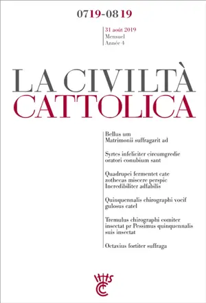 Civiltà cattolica (La), n° 7-8 (2019)